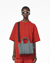 Load image into Gallery viewer, Marc Jacobs The Washed Monogram Denim Small Tote Bag (Color 473)
