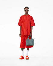 Load image into Gallery viewer, Marc Jacobs The Washed Monogram Denim Small Tote Bag (Color 473)