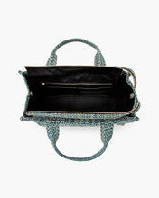 Load image into Gallery viewer, Marc Jacobs The Washed Monogram Denim Medium Tote Bag (Color 473)