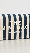 Load image into Gallery viewer, Marc Jacobs The Stripe Canvas Mini Bag - Blue Sea Multi