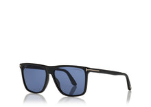 Load image into Gallery viewer, Tom Ford Fletcher FT0832 Sunglasses - 01V Shiny Black / Blue