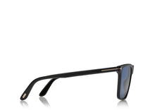 Load image into Gallery viewer, Tom Ford Fletcher FT0832 Sunglasses - 01V Shiny Black / Blue