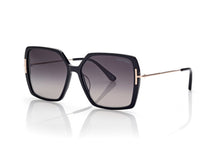 Load image into Gallery viewer, Tom Ford Joanna FT1039 Sunglasses - 01B Shiny Black / Gradient Smoke