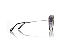 Load image into Gallery viewer, Tom Ford Evangeline FT1106 Sunglasses - 16C Shiny Palladium / Smoke Mirror