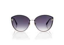 Load image into Gallery viewer, Tom Ford Evangeline FT1106 Sunglasses - 28B Shiny Rose Gold / Gradient Smoke