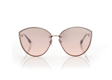 Load image into Gallery viewer, Tom Ford Evangeline FT1106 Sunglasses - 28U Shiny Rose Gold / Bordeaux Mirror