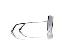 Load image into Gallery viewer, Tom Ford Nickie-02 FT1107 Sunglasses - 16C Shiny Palladium / Smoke Mirror