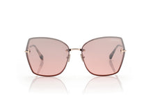 Load image into Gallery viewer, Tom Ford Nickie-02 FT1107 Sunglasses - 28U Shiny Rose Gold / Bordeaux Mirror