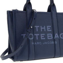Load image into Gallery viewer, Marc Jacobs The Leather Small Tote Bag - Lilas - Shown in Blue Sea