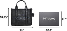 Load image into Gallery viewer, Marc Jacobs The Leather Crossbody Tote Bag (Color 436) - Shown in Black