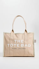 Load image into Gallery viewer, Marc Jacobs The Colorblock Large Tote Bag - Beige Multi - Shown in Slate