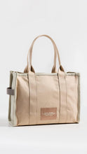 Load image into Gallery viewer, Marc Jacobs The Colorblock Large Tote Bag - Beige Multi - Shown in Slate