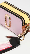Load image into Gallery viewer, Marc Jacobs The Snapshot Color-Blocked Crossbody Regal Orchid Multi (Color 518) - Shown in Sweet Dreams Multi
