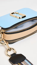 Load image into Gallery viewer, Marc Jacobs The Colorblock Snapshot Daybreak Multi Small Camera Bag crossbody (Color 569) - Shown in Air Blue Multi