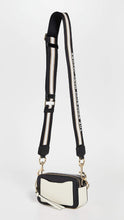 Load image into Gallery viewer, Marc Jacobs The Snapshot Camera Bag - Black/Red - Shown in New Cloud White Multi