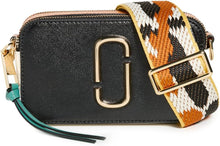 Load image into Gallery viewer, Marc Jacobs The Snapshot Camera Bag - Black/Honey Ginger Multi