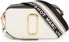 Load image into Gallery viewer, Marc Jacobs The Snapshot Crossbody Bag - Academy Blue Multi - Shown in New Cloud White Multi