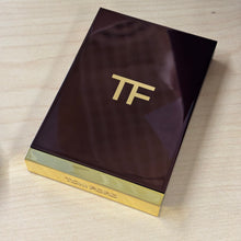 Load image into Gallery viewer, Close up Tom Ford Eye Color Quad Crème black box with gold text designer eyeshadow