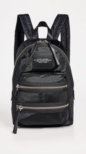 Load image into Gallery viewer, Marc Jacobs The Biker Nylon Medium Backpack - Black
