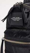 Load image into Gallery viewer, Marc Jacobs The Biker Nylon Medium Backpack - Black
