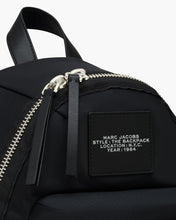 Load image into Gallery viewer, Marc Jacobs The Biker Nylon Medium Backpack - Black

