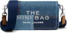 Load image into Gallery viewer, Marc Jacobs The Mini Patchwork Denim Crossbody Bag (Color 013) - Shown in Blue Denim
