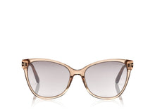 Load image into Gallery viewer, Tom Ford Ani FT0844 Sunglasses - 45G Shiny Light Brown / Brown Mirror
