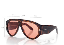 Load image into Gallery viewer, Tom Ford Bronson FT1044 Sunglasses - 52S Coloured Havana / Bordeaux
