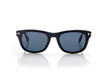 Load image into Gallery viewer, Tom Ford Kendel FT1076 Sunglasses - 01M Shiny Black / Gradient Blue
