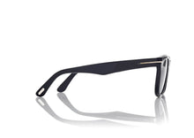 Load image into Gallery viewer, Tom Ford Kendel FT1076 Sunglasses - 01M Shiny Black / Gradient Blue
