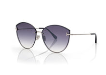 Load image into Gallery viewer, Tom Ford Evangeline FT1106 Sunglasses - 16C Shiny Palladium / Smoke Mirror
