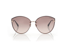 Load image into Gallery viewer, Tom Ford Evangeline FT1106 Sunglasses - 28G Shiny Rose Gold / Brown Mirror
