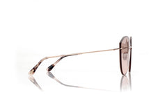 Load image into Gallery viewer, Tom Ford Evangeline FT1106 Sunglasses - 28U Shiny Rose Gold / Bordeaux Mirror
