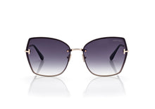 Load image into Gallery viewer, Tom Ford Nickie-02 FT1107 Sunglasses - 28B Shiny Rose Gold / Gradient Smoke
