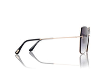 Load image into Gallery viewer, Tom Ford Nickie-02 FT1107 Sunglasses - 28B Shiny Rose Gold / Gradient Smoke
