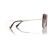 Load image into Gallery viewer, Tom Ford Nickie-02 FT1107 Sunglasses - 28F Shiny Rose Gold / Gradient Brown
