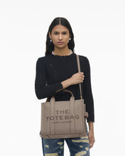 Load image into Gallery viewer, Marc Jacobs The Small Leather Tote - Cement, Grey
