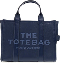 Load image into Gallery viewer, Marc Jacobs The Leather Medium Tote Bag (Color 305) - Shown in Blue Sea
