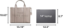 Load image into Gallery viewer, Marc Jacobs The Leather Medium Tote Bag (Color 914) - Shown in Cement
