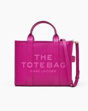Load image into Gallery viewer, Marc Jacobs The Leather Medium Tote Bag - Lipstick Pink
