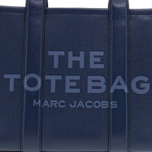 Load image into Gallery viewer, Marc Jacobs The Leather Small Tote Bag - Lilas - Shown in Blue Sea
