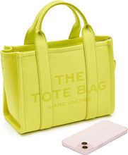 Load image into Gallery viewer, Marc Jacobs The Leather Small Tote Bag (Color 532) - Shown in Limoncello
