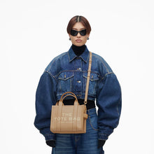 Load image into Gallery viewer, Marc Jacobs The Leather Small Tote Bag (Color 683) - Shown in Camel
