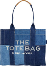 Load image into Gallery viewer, Marc Jacobs The Denim Tote Bag - Black Denim - Shown in Blue Denim
