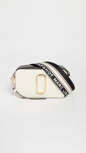 Load image into Gallery viewer, Marc Jacobs The Snapshot Crossbody Bag - Academy Blue Multi - Shown in New Cloud White Multi
