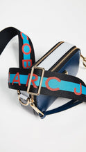 Load image into Gallery viewer, Marc Jacobs The Snapshot Bag - Wolf Grey Multi - Shown in Blue Sea Multi
