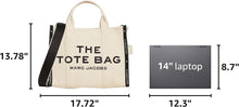Load image into Gallery viewer, Marc Jacobs The Jacquard Medium Tote Bag - Warm Sand

