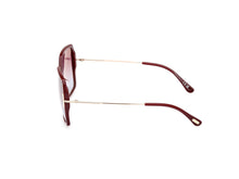 Load image into Gallery viewer, Tom Ford Joanna FT1039 Sunglasses - 69Z Shiny Bordeaux / Gradient Mirror Violet
