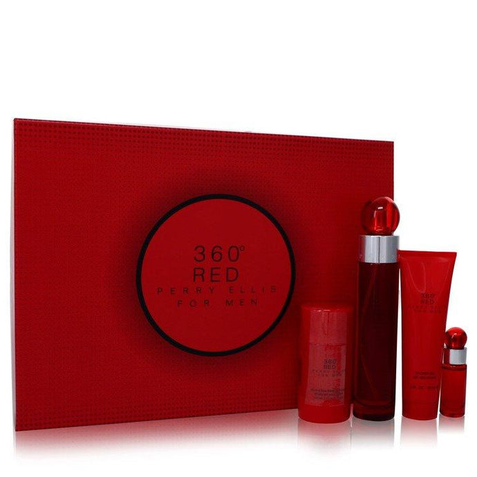 360 RED SET 4p 3.4oz M EDT SPRAY